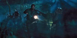 Dank Bike kann Owen im Jurassic World mit den Raptoren mithalten.  © Universal Studios